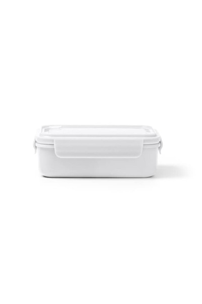 4desire.ro Lunchbox from PP with transparent lid, 1.3 liters capacity, 2 compartments, white
