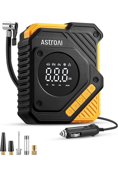 AstroAI Car Tyre Inflator Air Compressor 12V DC, 150 PSI Digital Tyre Pump with Pressure Gauge, Larg