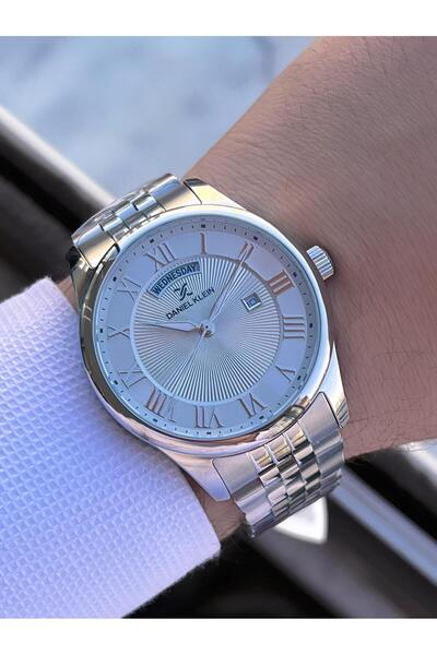 Daniel Klein Roman Numeral Calendar Dial 2 Years Warranty 3 Atm Men's Wristwatch Fg.10713.1