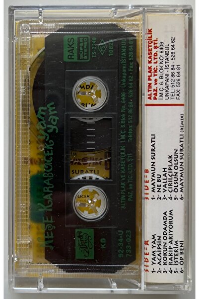 Raks Neşe Karaböcek Yam Yam Cassette (شريط مطبوع للإصدار الأصلي)