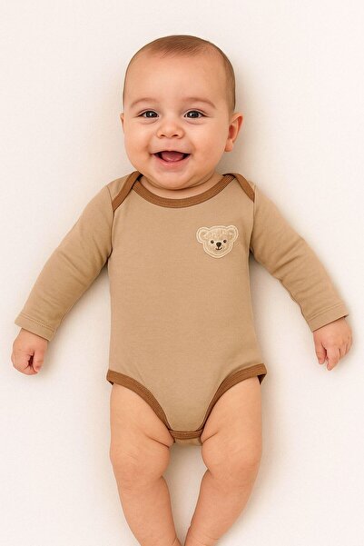 Necix's Lonia Baby Boy Bear Embroidered Bodysuit