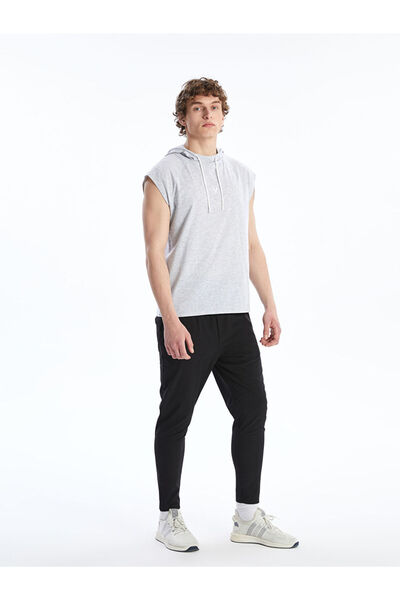 LC Waikiki Gray Hooded Men's Sleeveless T-Shirt