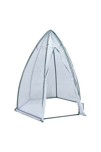 SGTT Seră solară pentru răsaduri și grădină, structură metalică, folie de protecție UV, 160x160x180 cm