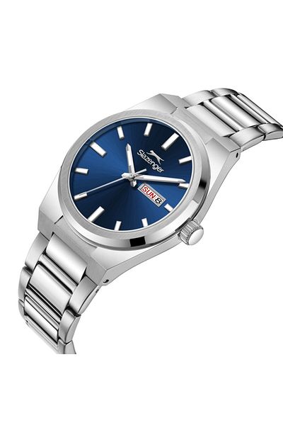 Slazenger Sl.09.2555.2.07 Steel Cord Steel Case 10 Atm Water Resistant Metallic Color Men Wristwatch