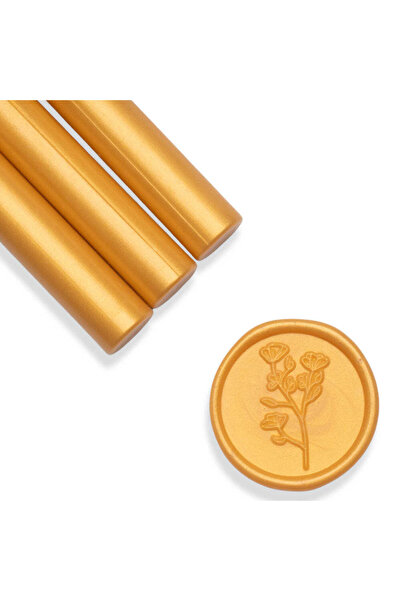 ARTIZAAR Set 5 batoane ceara, gold, sidefat, 1.1 x 13 cm, ceara pentru sigili...