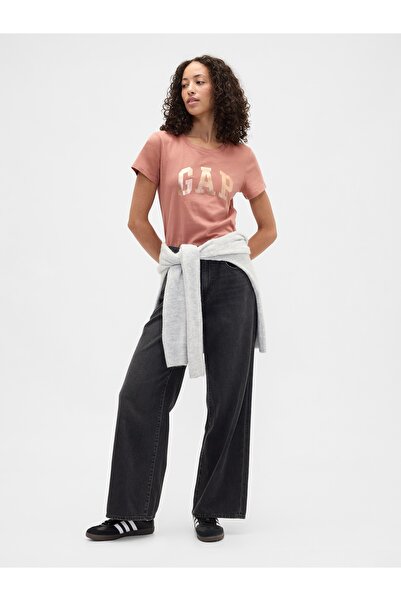 GAP Kadın Pembe Logo T-Shirt