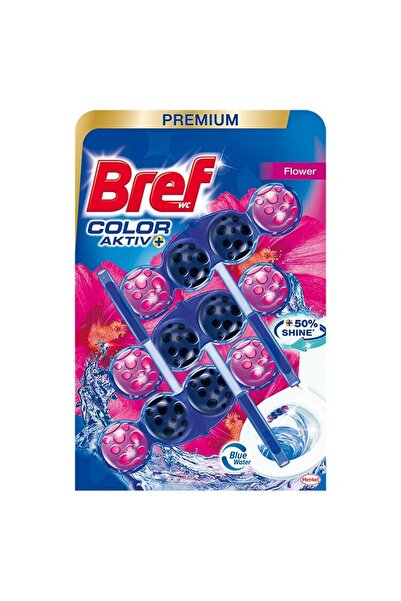 Bref Odorizant Toaleta Color Aktiv Flower 3x50g