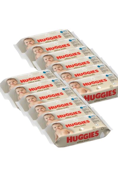Huggies Elite Soft Wet Wipes, 12 packages x 56, 672 pcs