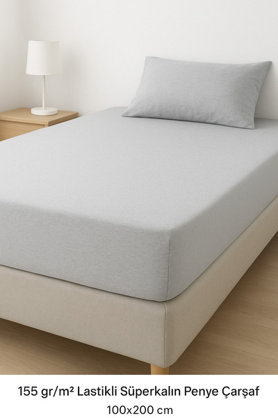 AKN Single 100X200 Combed Cotton Elastic Sheet