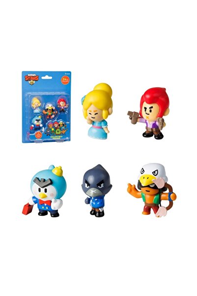 NECO TOYS Brawl Stars 5-Piece Figure Set + Surprise Figure, Ideal for Collection!