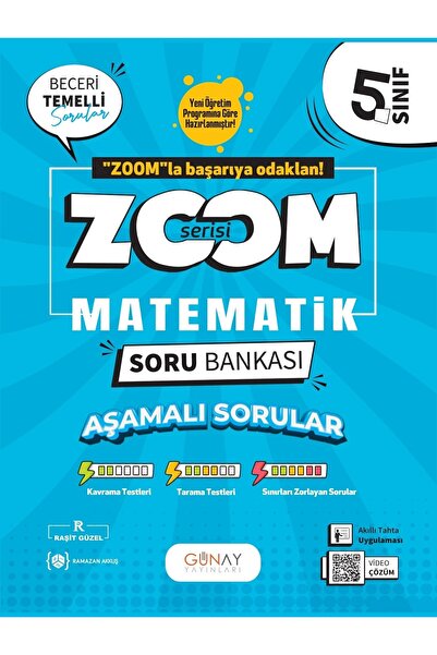 Günay Yayınları 2025-2026 Zoom 5. Sınıf Matematik Aşamalı Geliştiren Soru Ban...