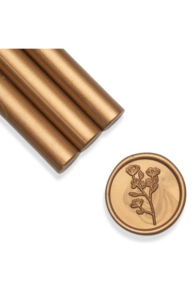 ARTIZAAR Set 5 batoane ceara, bronze, sidefat, 1.1 x 13 cm, ceara pentru sigilii nunta, nvitatii de nunta