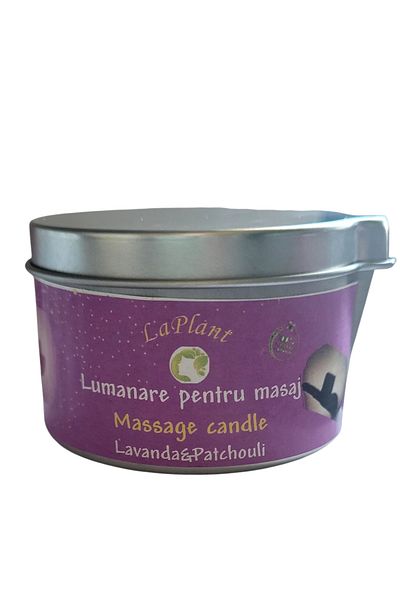 LaPlant Lumânare pentru masaj – Massage Candle lavandă&patchouli 75ml