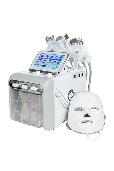 OEM Combines Professional Cosmetics Hydrafacial 7 in 1, Ultrasound, Radiofrequency, LED Mask