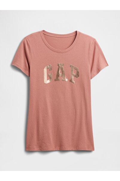 GAP Kadın Pembe Logo T-Shirt