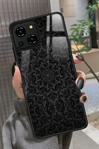 Reeder S23 Pro Max Uyumlu Siyah Karışık Tasarımlı Glossy Premium Kılıf