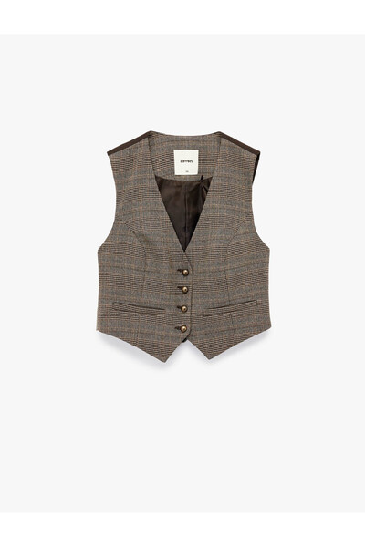 Koton Brown Women's Vest 6Wak20214Ew