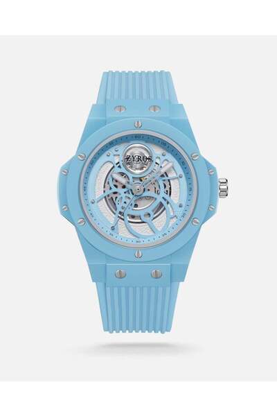 Arkaan Men's watch with a blue rubber strap