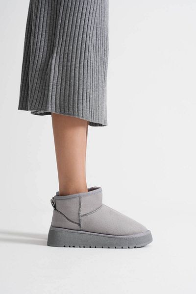 Zerenyus Alina Premium Women's Gray Winter Fur Boots