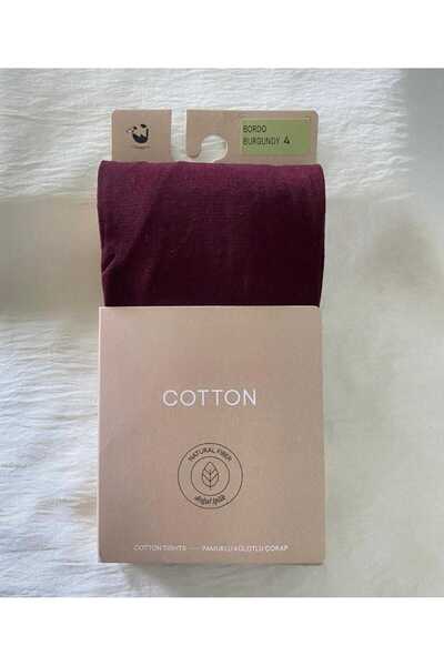 DÜVEN Burgundy Cotton Women's Pantyhose Cotton & Matte 60 Den Pantyhose