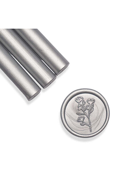 ARTIZAAR Set 5 batoane ceara, argintiu, sidefat, 1.1 x 13 cm, ceara pentru si...