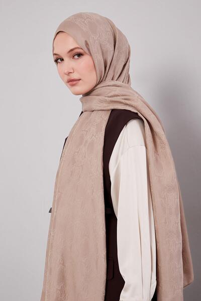 Levidor Mink Tuğra Pattern Grazia Shawl
