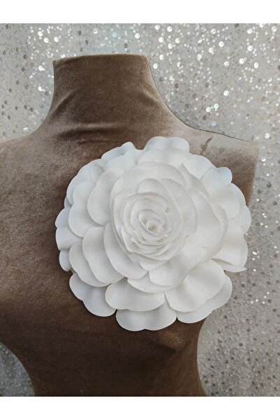 Needle Fabric Flower Brooch Rose Brooch 19cm