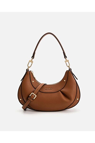 Arkaan شنطة نسائية من الجلد بلون بني