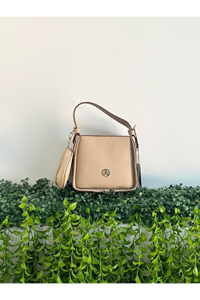 Armine Trend Yandan Cüzdanlı Çanta ARM127 Vizon