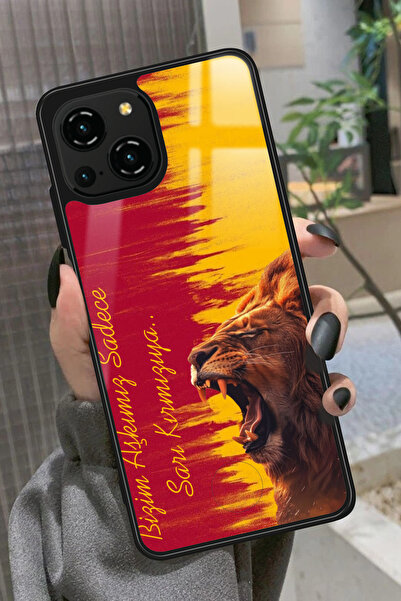 Reeder S23 Pro Max Uyumlu Aslan Tasarımlı Glossy Premium Kılıf