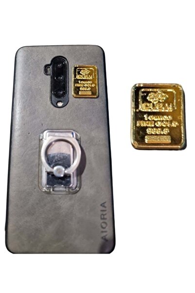Generic Mobile Or Laptop Metal Self Adhesive Sticker Gold Biscuit Design