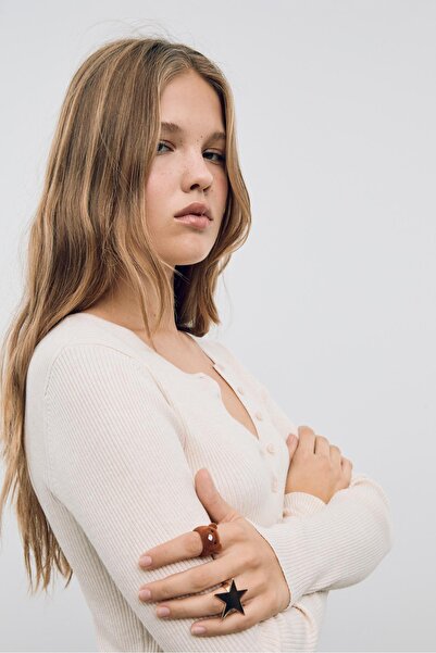 Stradivarius Ayı ve Yıldız 2'li Yüzük Seti