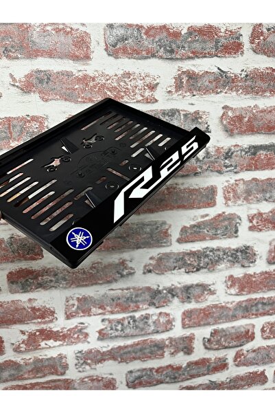 3ALAZERPLEKSİ YAMAHA R25 SİYAH PLEKSİ MOTOR PLAKALIĞI