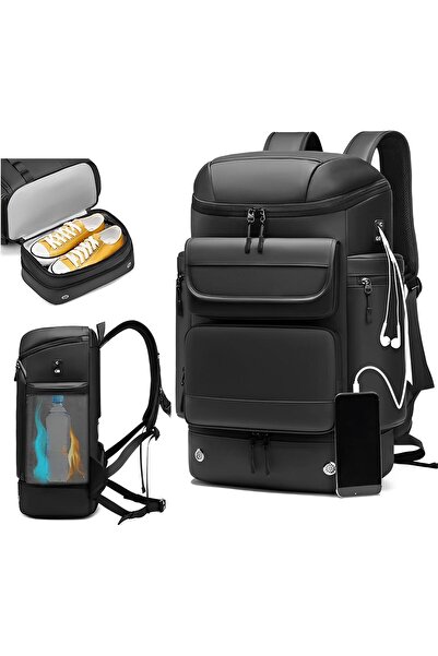 Skycare حقيبة ظهر للسفر للأعمال بسعة 45 لترًا، حقيبة كمبيوتر محمول قابلة للتم...