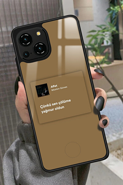Reeder S23 Pro Max Uyumlu Müslüm Gürses Şarkı Sözü Tasarımlı Glossy Premium K...