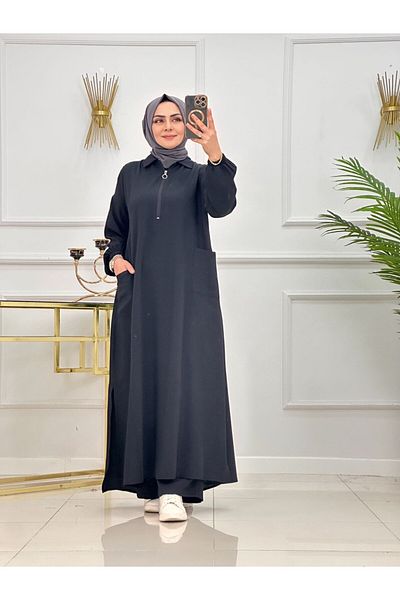 VALENS BOUTİQUE Women's Hijab Clothing 2-Piece Set Tunic & Trousers