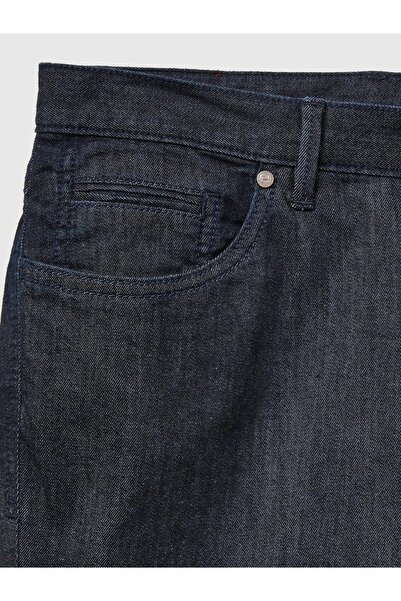 Hiltl 5 Pocket Slim Navy Blue Cotton Elastane Regular Fit Denim Trousers