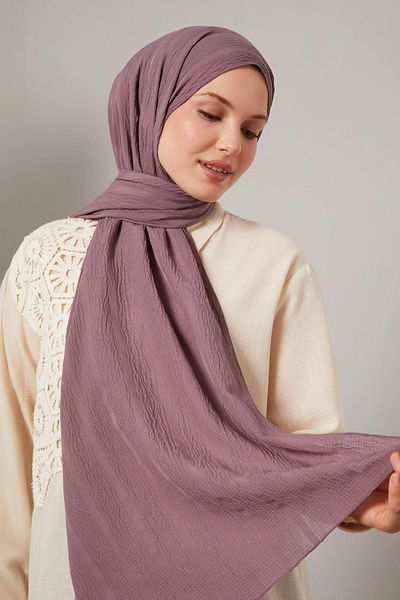Levidor Plum Self-Textured Natural Line Shawl