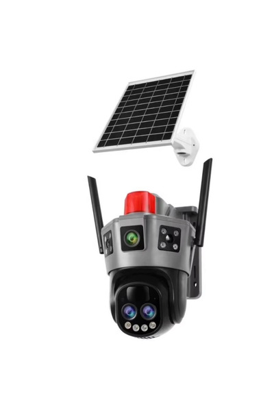 TodayShop 4G PTZ Surveillance Camera with Dual Lens, TrueColorView, LED Alarm, Night Vision, Bidirectional Aud