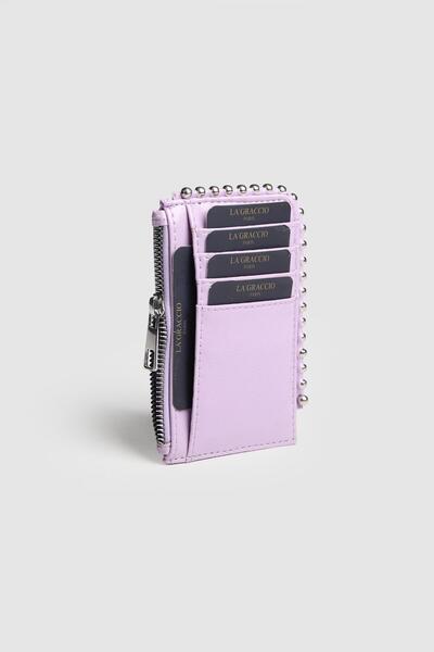 La La'Graccio Paris La'Graccio Paris Women's Pena Stapled Card Holder Wallet Lilac