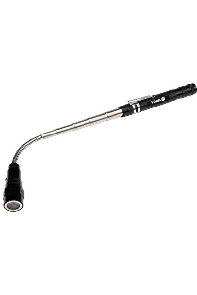 Vorel CLIPĂ TELESCOPICĂ 56,5 cm CU MAGNET ȘI DIODE LED 78405