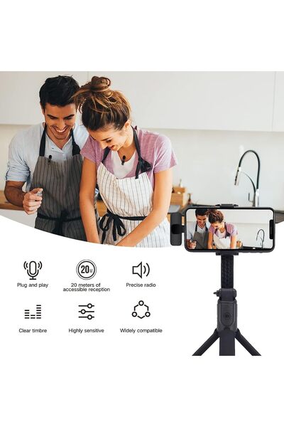 Shopi NEW Wireless microphone for iPhone, iPad, wireless clip-on microphone, recording microphone, wireles