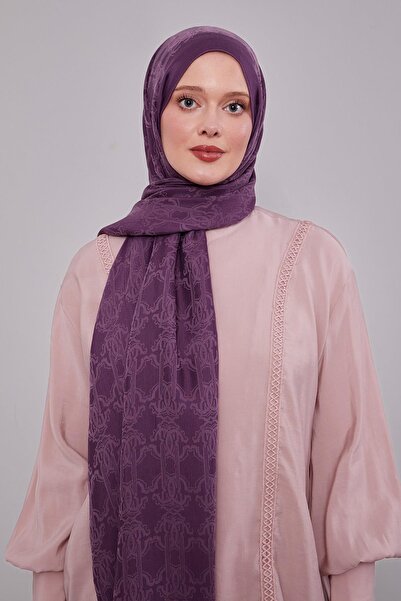 Levidor Μωβ Σάλι Grazia με μοτίβο Tuğra