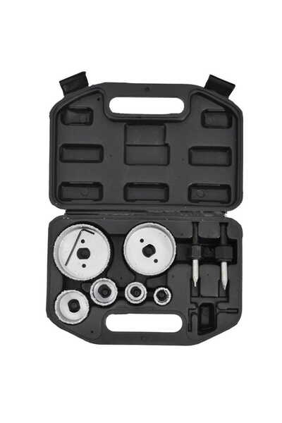 AwTools SET COROANE DIN TUNGSTEN PENTRU PLĂCI 9 buc 22-73 mm