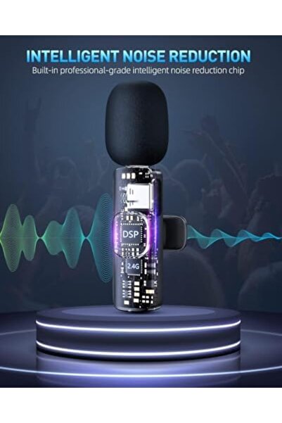 Generic NEW Wireless Mic Compatible For Type-C Phone, Lavalier Microphone, Wireless Microphone for Android/L