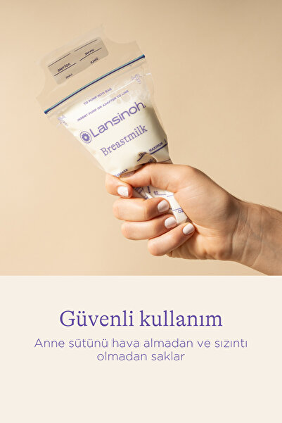Lansinoh Anne Sütü Saklama Poşeti 50+25'li Avantaj Paketi (75 Adet)