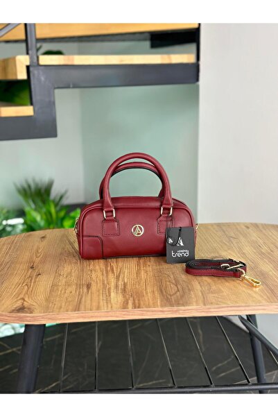 Armine Trend Dikdörtgen El Ve Omuz Çantası ARM152 Bordo