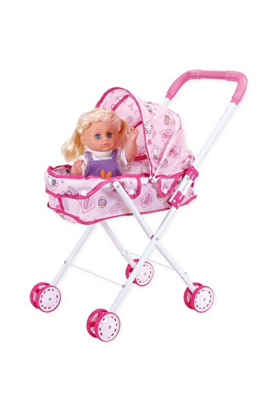 MARAH TOYS 168 دمية مع عربة معدنية - متنوعة 54 × 26 × 45 سم