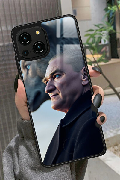 Reeder S23 Pro Max Uyumlu Atatürk Tasarımlı Glossy Premium Kılıf