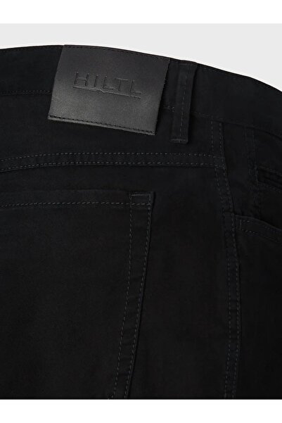 Hiltl 5 Pocket Black Cotton Elastane Regular Fit Trousers